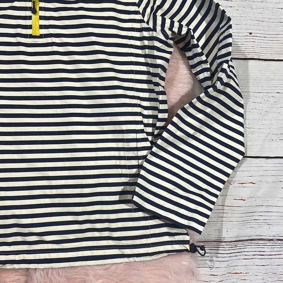 Vineyard Vines Navy Striped Sailor Hooded Rain Quarter Sleeve Jacket - Picture 7 of 11